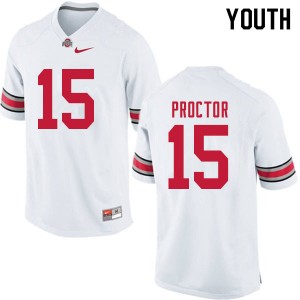Youth Josh Proctor White OSU Football #15 Jersey 724830-870
