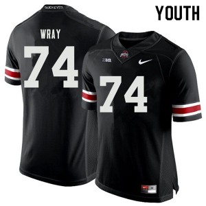 Youth Max Wray Black OSU Buckeyes Football #74 Jersey 477681-867