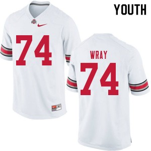 Youth Max Wray White OSU Buckeyes Football #74 Jersey 930551-522