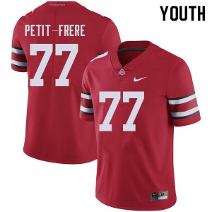 Youth Nicholas Petit-Frere Red OSU Football #77 Jersey 666075-663