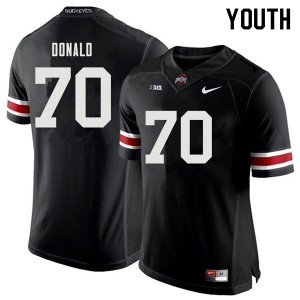 Youth Noah Donald Black Ohio State Buckeyes Football #70 Jersey 732352-866