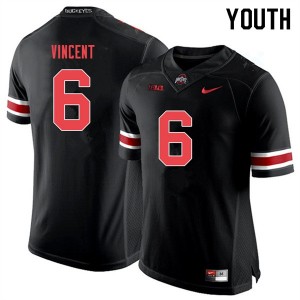 Youth Taron Vincent Black Out OSU Buckeyes Football #6 Jersey 546047-974