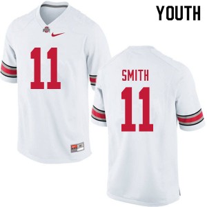 Youth Tyreke Smith White Ohio State Football #11 Jersey 943297-492