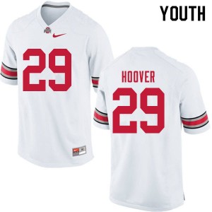 Youth Zach Hoover White Ohio State Football #29 Jersey 843542-404