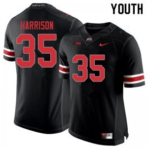 Youth Austin Kutscher Blackout OSU Buckeyes Football #35 Jersey 295480-727