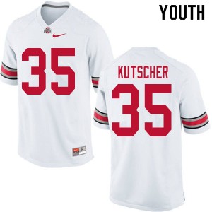 Youth Austin Kutscher White Ohio State Football #35 Jersey 471828-262