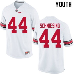 Youth Ben Schmiesing White OSU Buckeyes Football #44 Jersey 771428-304