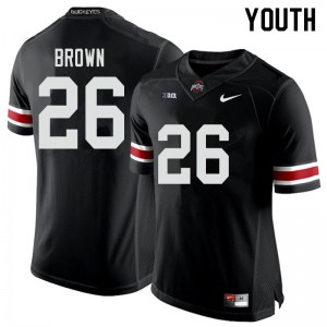 Youth Cameron Brown Black Ohio State Buckeyes Football #26 Jersey 331798-183