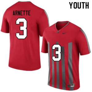 Youth Damon Arnette Throwback OSU Buckeyes Football #3 Jersey 865797-417