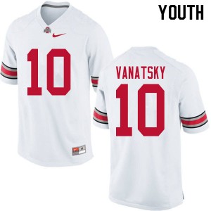 Youth Danny Vanatsky White Ohio State Football #10 Jersey 441294-971