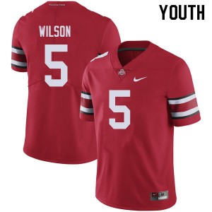 Youth Garrett Wilson Red Ohio State Buckeyes Football #5 Jersey 570165-269