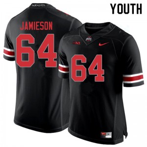 Youth Jack Jamieson Blackout OSU Buckeyes Football #64 Jersey 486377-262
