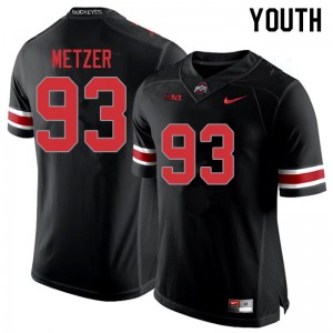 Youth Jake Metzer Blackout OSU Football #93 Jersey 574456-538