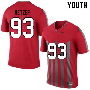 Youth Jake Metzer Throwback Ohio State Football #93 Jersey 739636-943