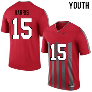 Youth Jaylen Harris Throwback Ohio State Buckeyes Football #15 Jersey 511249-291