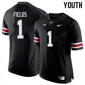 Youth Justin Fields Black OSU Football #1 Jersey 792469-795