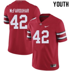 Youth Lloyd McFarquhar Red OSU Football #42 Jersey 196142-478