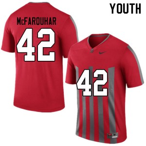 Youth Lloyd McFarquhar Throwback Ohio State Buckeyes Football #42 Jersey 221435-828