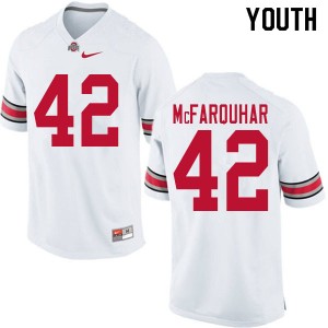 Youth Lloyd McFarquhar White Ohio State Buckeyes Football #42 Jersey 771269-672