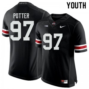 Youth Noah Potter Black Ohio State Football #97 Jersey 538550-675
