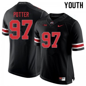 Youth Noah Potter Blackout Ohio State Football #97 Jersey 437693-269