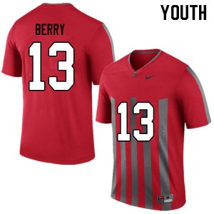 Youth Rashod Berry Throwback Ohio State Buckeyes Football #13 Jersey 215630-567