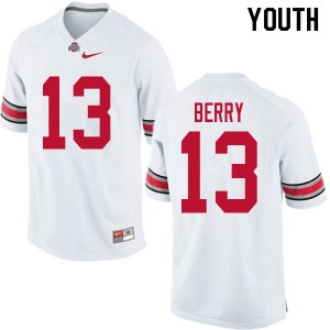 Youth Rashod Berry White Ohio State Buckeyes Football #13 Jersey 127150-439