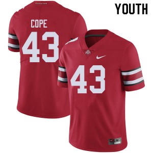 Youth Robert Cope Red OSU Football #43 Jersey 946181-292
