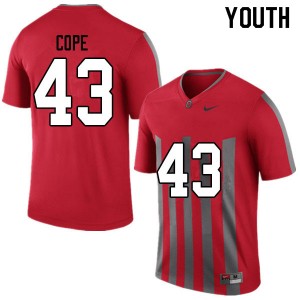 Youth Robert Cope Throwback Ohio State Football #43 Jersey 237915-588