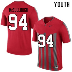 Youth Roen McCullough Throwback Ohio State Buckeyes Football #94 Jersey 294305-222