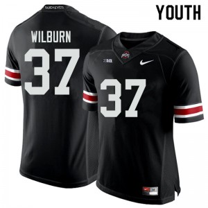 Youth Trayvon Wilburn Black Ohio State Football #37 Jersey 487993-555