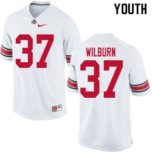 Youth Trayvon Wilburn White OSU Football #37 Jersey 379354-133