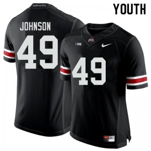 Youth Xavier Johnson Black Ohio State Buckeyes Football #49 Jersey 775295-310