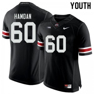 Youth Zaid Hamdan Black Ohio State Buckeyes Football #60 Jersey 476524-509