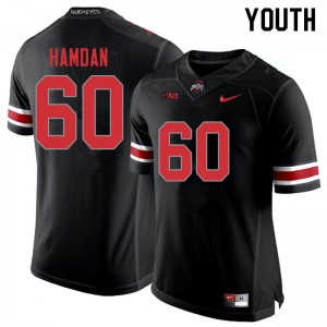 Youth Zaid Hamdan Blackout OSU Buckeyes Football #60 Jersey 367936-877