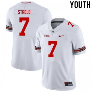 Youth C.J. Stroud White Ohio State Football #7 Jersey 704362-748