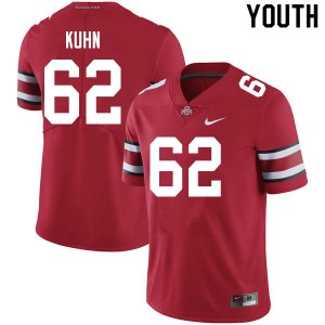 Youth Chris Kuhn Scarlet OSU Buckeyes Football #62 Jersey 132099-724