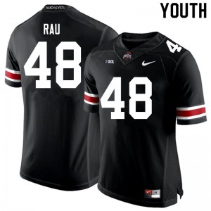 Youth Corey Rau Black OSU Buckeyes Football #48 Jersey 158615-370