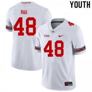 Youth Corey Rau White Ohio State Football #48 Jersey 146637-158