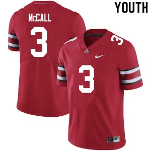 Youth Demario McCall Scarlet Ohio State Football #3 Jersey 209532-554