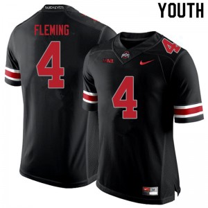 Youth Julian Fleming Blackout OSU Buckeyes Football #4 Jersey 172329-711