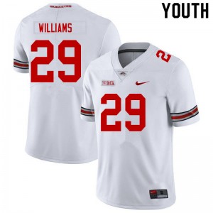 Youth Kourt Williams White Ohio State Buckeyes Football #29 Jersey 395175-230