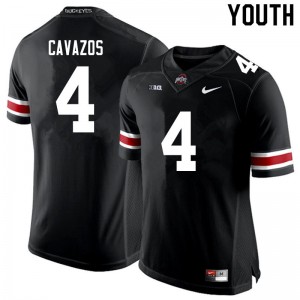 Youth Lejond Cavazos Black Ohio State Football #4 Jersey 549852-476