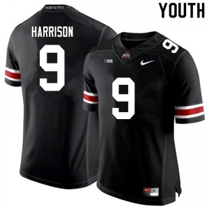 Youth Zach Harrison Black OSU Football #9 Jersey 688492-267