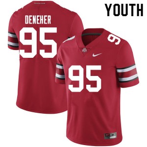 Youth Jack Deneher Red Ohio State Buckeyes Football #95 Jersey 160381-329