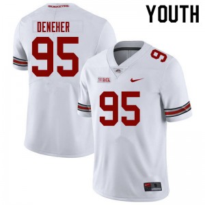 Youth Jack Deneher White Ohio State Football #95 Jersey 732591-250