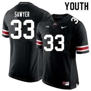 Youth Jack Sawyer Black OSU Football #33 Jersey 181621-746