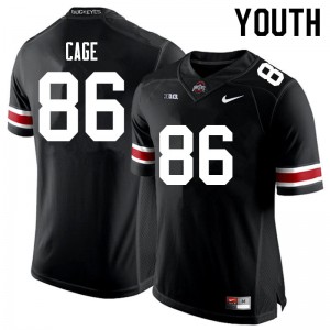 Youth Jerron Cage Black OSU Football #86 Jersey 858394-201