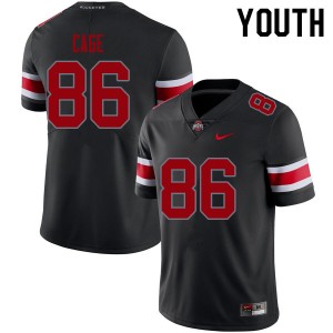Youth Jerron Cage Blackout Ohio State Buckeyes Football #86 Jersey 154521-217