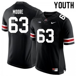 Youth Kyle Moore Black Ohio State Football #63 Jersey 427492-922